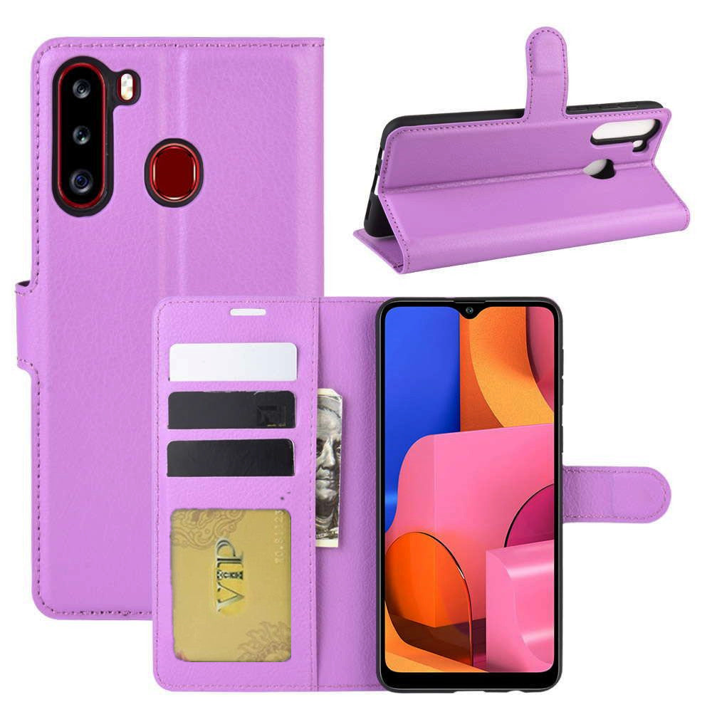 Leather Folio Wallet Case for Samsung Galaxy A21 Leather Folio Wallet Case for Samsung Galaxy A21
